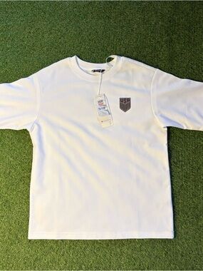 USA Levelwear Luxe Signature Knit Top White Boxy Fit